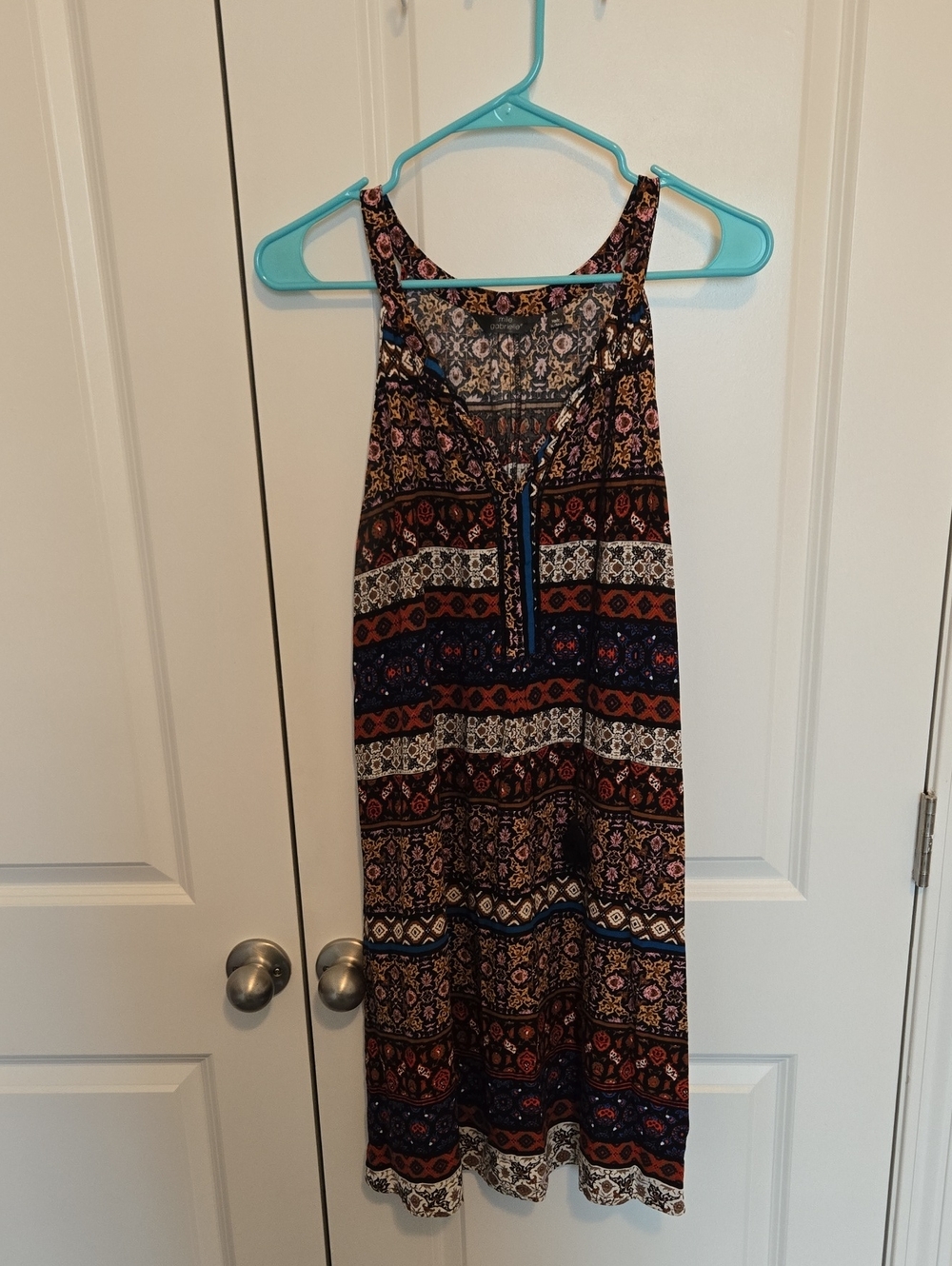 Mlle Gabrielle Patterned Tank Top Dress